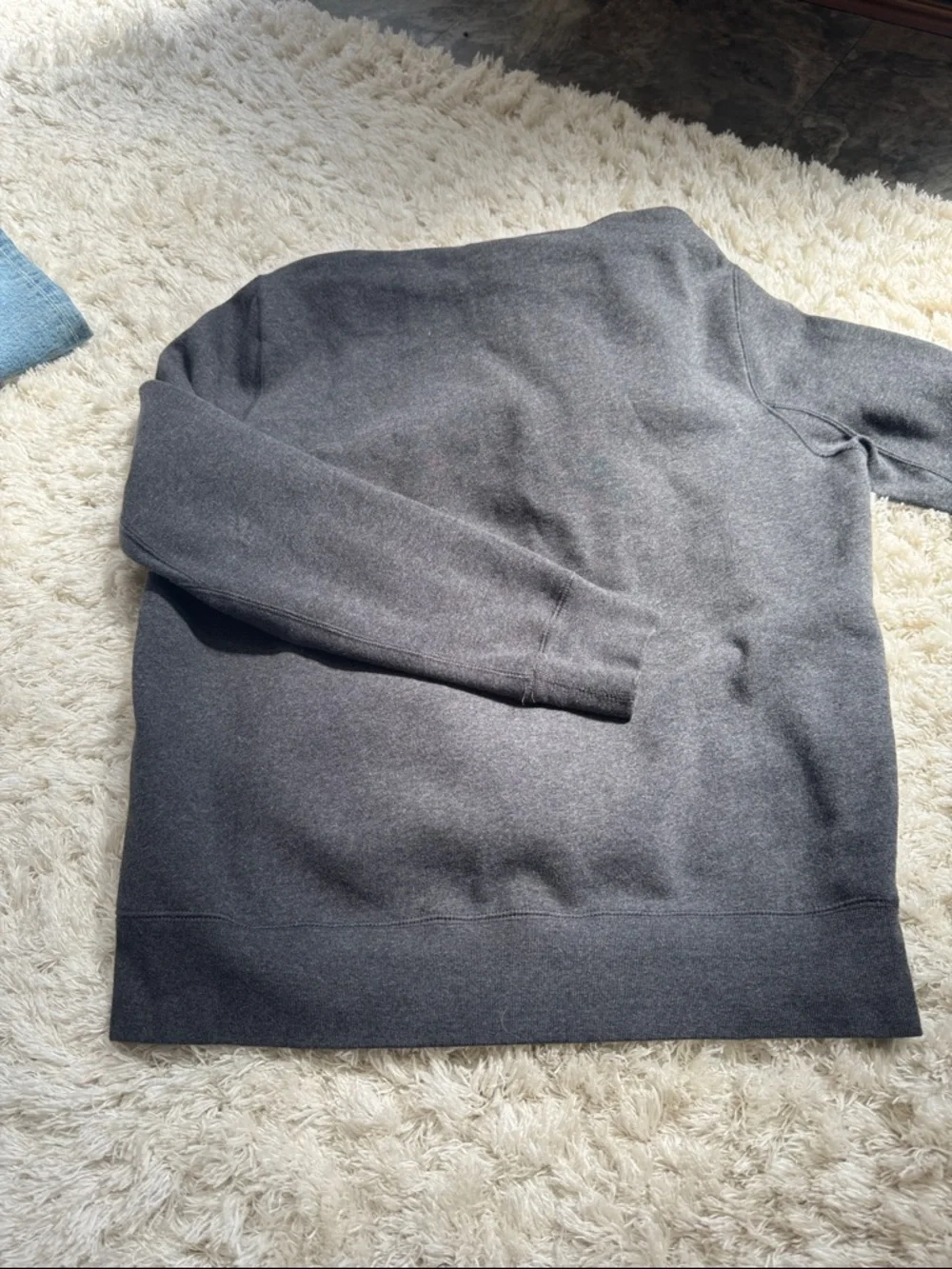 Men's Burberry Charcoal Gray Hooded Sweatshirt - Picture 4 of 8